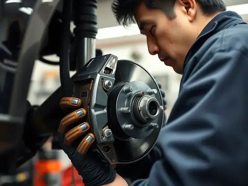 ブレーキ整備作業