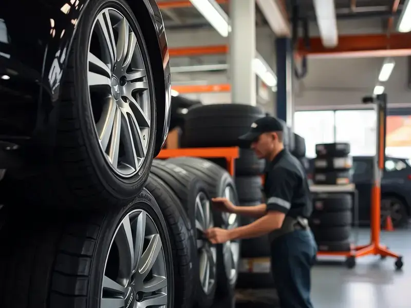 タイヤサービス作業